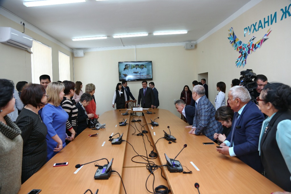 Поездка акима Карагандинской области в Медицинский колледж г. Жезказган